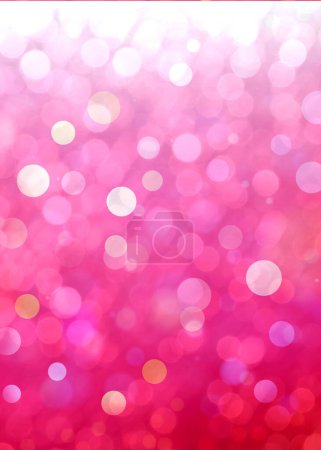 Pinkfarbener vertikaler Bokeh-Hintergrund für Banner, Poster, Story, Feiern und verschiedene Designarbeiten