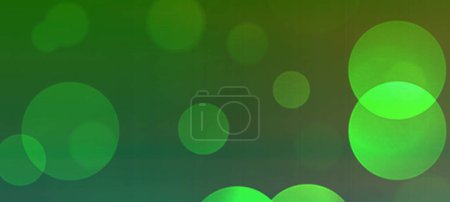 Photo for Green bokeh widescreen background for Banner, Poster, celebration, event and various design works - Royalty Free Image