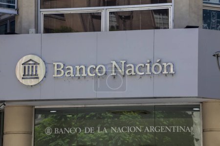 Photo for Buenos Aires, Argentina -jan27, 2024 - Banco de la Nacion Argentina, Argentine National Bank, in downtown, Buenos Aires. - Royalty Free Image