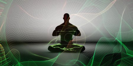 Téléchargez les photos : Méditation du corps et de l'esprit Contexte avec Énergie Aura - en image libre de droit