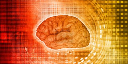 Téléchargez les photos : Technologie du cerveau Concept scientifique avancé Résumé Contexte - en image libre de droit