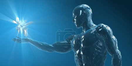 Photo for Science Technology with Human Body Anatomy Research and Development - Royalty Free Image