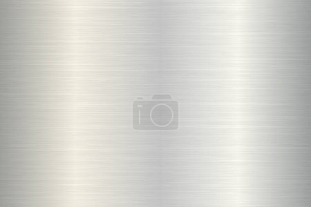 Illustration for Metal texture. Brushed metallic texture of steel or aluminum. Metal background with with gleams and light reflections. Vector illustration. - Royalty Free Image