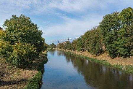 Fluss Morava und Kloster Hradisko - Olomouc, Tschechische Republik