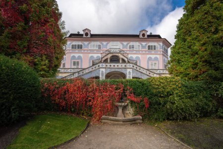 Photo for Cesky Krumlov, Czechia - Oct 3, 2019: Summer House Bellarie at Cesky Krumlov Castle Garden - Cesky Krumlov, Czech Republic - Royalty Free Image
