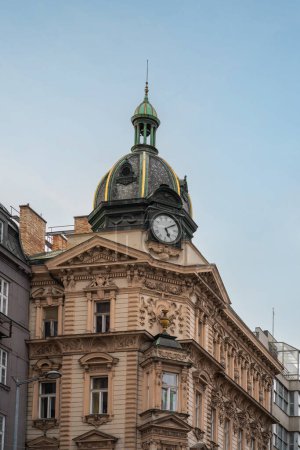 Foto de Stybl house (Stybluv dum) Building at Wenceslas Square - Prague, Czech Republic - Imagen libre de derechos