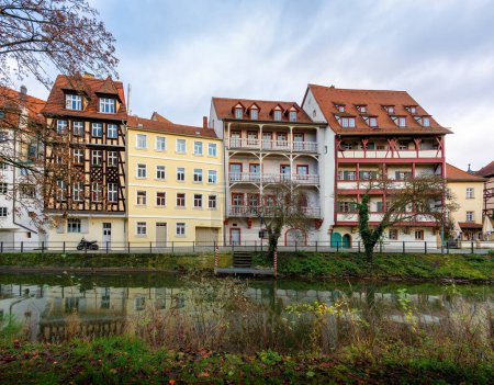 Photo for Tanner Houses at Ludwig Canal - Bamberg, Bavaria, Germany - Royalty Free Image