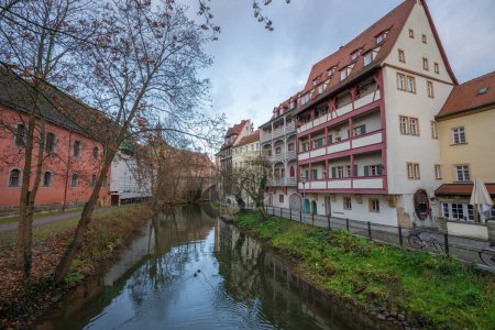 Photo for Tanner Houses at Ludwig Canal - Bamberg, Bavaria, Germany - Royalty Free Image