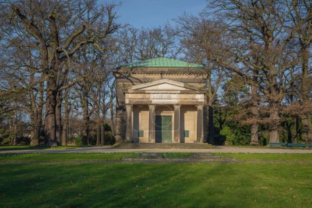 Photo for Hannover, Germany - Jan 16, 2020: Welf Family Mausoleum at Berggarten botanical garden - Hanover, Lower Saxony, Germany - Royalty Free Image