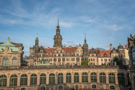 Photo for Dresden Castle (Residenzschloss) and Zwinger Palace - Dresden, Saxony, Germany - Royalty Free Image