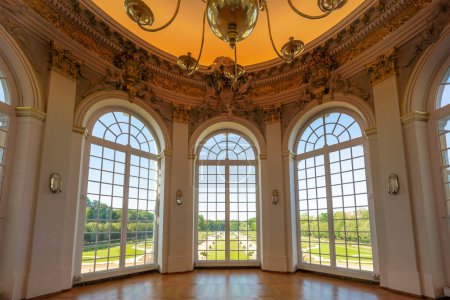 Photo for Berlin, Germany - Sep 6, 2019: Upper Oval Hall (Ceremonial Hall and Salon) at Charlottenburg Palace Interior - Berlin, Germany - Royalty Free Image