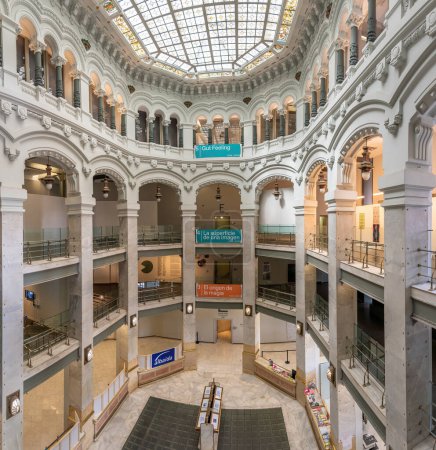 Photo for Madrid, Spain - Jun 19, 2019: Interior of Cibeles Palace - Madrid, Spain - Royalty Free Image