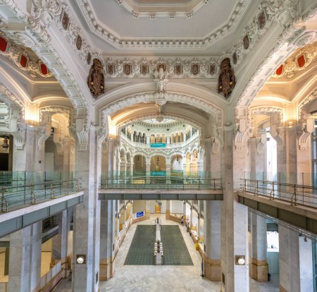 Photo for Madrid, Spain - Jun 19, 2019: Interior of Cibeles Palace - Madrid, Spain - Royalty Free Image