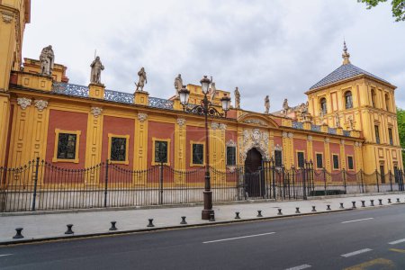 Téléchargez les photos : Palais de San Telmo - Palais de la Présidence autonome andalouse - Séville, Andalousie, Espagne - en image libre de droit
