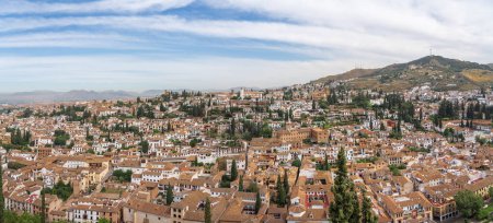 Photo for Panoramic aerial view of Granada - Granada, Andalusia, Spain - Royalty Free Image