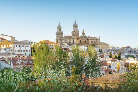Téléchargez les photos : Jaen Vue sur la ville avec la cathédrale de Jaen - Jaen, Espagne - en image libre de droit