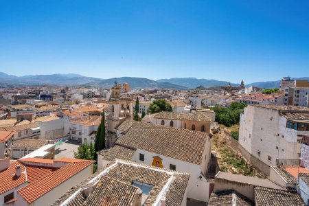 Téléchargez les photos : Vue aérienne de Jaen avec l "église Saint-André et la Sainte Chapelle - Jaen, Espagne - en image libre de droit