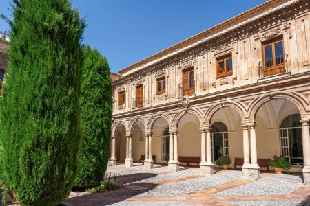 Téléchargez les photos : Jaen, Espagne - 1 juin 2019 : Cloîtres du monastère royal de Saint-Domingue - Jaen, Espagne - en image libre de droit