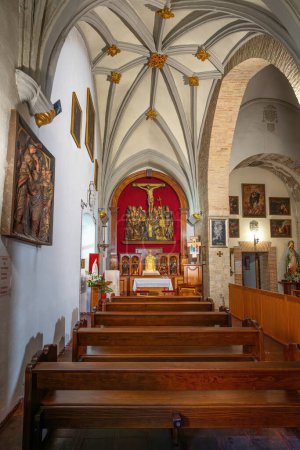 Photo for Jaen, Spain - Jun 1,  2019: La Magdalena Church Interior - Jaen, Spain - Royalty Free Image