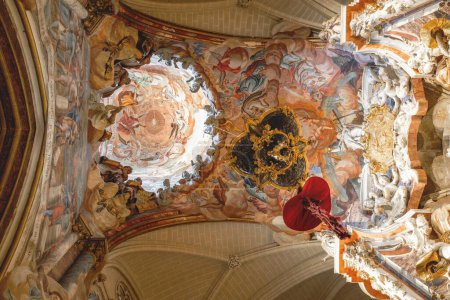 Photo for Toledo, Spain - Mar 26, 2019: Skylight of El Transparente altarpiece at Toledo Cathedral Interior - Toledo, Spain - Royalty Free Image
