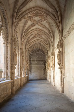 Photo for Toledo, Spain - Mar 27, 2019: Lower Cloister at Monastery of San Juan de los Reyes - Toledo, Spain - Royalty Free Image