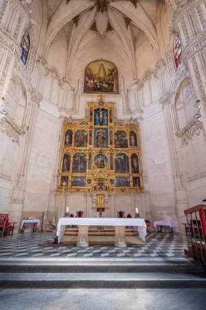Photo for Toledo, Spain - Mar 27, 2019: Church Altar at Monastery of San Juan de los Reyes - Toledo, Spain - Royalty Free Image