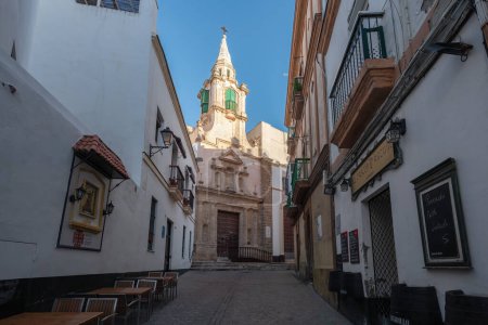 Photo for Cadiz, Spain - Apr 10, 2019: Santa Maria Church - Cadiz, Andalusia, Spain - Royalty Free Image