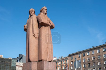 Photo for Riga, Latvia - Jul 13, 2019:  Latvian Riflemen Monument - Riga, Latvia - Royalty Free Image