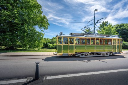 Foto de Malmo, Suecia - 23 de junio de 2019: Heritage Line Tram - Malmo, Suecia - Imagen libre de derechos