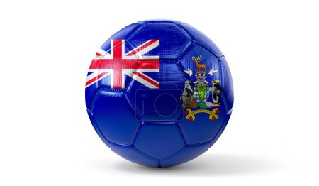 Photo for South Georgia and South Sandwich Islands - national flag on soccer ball - 3D illustration - Royalty Free Image