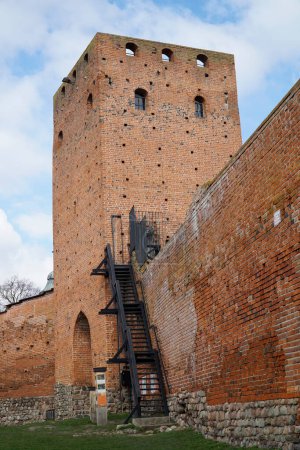 Photo for Czersk, Poland - March 24th, 2024 - Entrance tower at Castle of the Masovian Dukes - Royalty Free Image