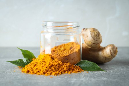 Photo for Fragrant seasoning - turmeric, one of the main ingredients in Indian curry - Royalty Free Image