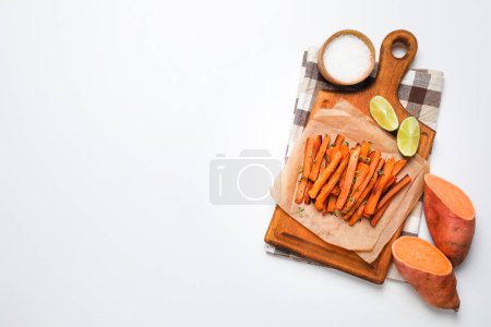 Photo for Concept of tasty food - sweet potato fries - Royalty Free Image