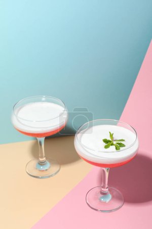 Concept of delicious cocktail, tasty Cosmopolitan cocktail