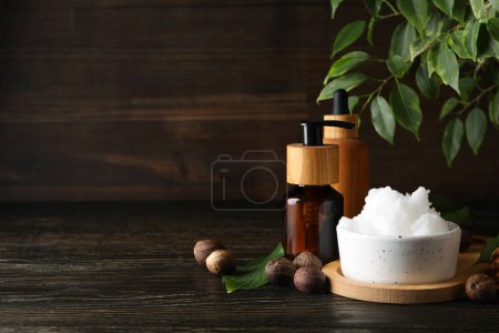 Photo for Concept of skin care cosmetics, Shea butter - Royalty Free Image