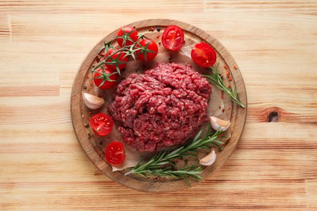 Zutat zum Kochen von gegrilltem Fleisch - Hackfleisch