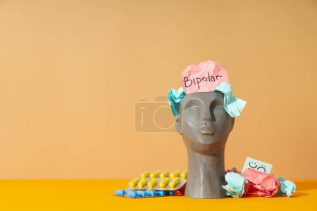 Photo for Mental disorder - Bipolar disorder, space for text - Royalty Free Image