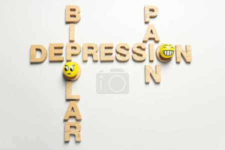 Photo for Mental disorders concept - composition for Bipolar disorder - Royalty Free Image