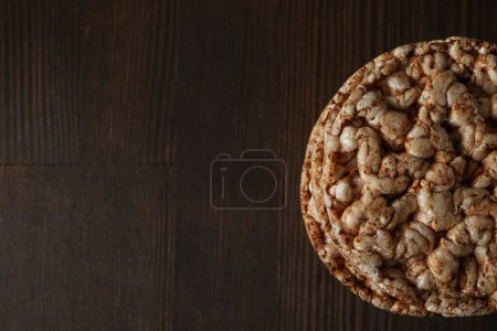 Photo for Concept of diet and healthy nutrition with crisp bread - Royalty Free Image