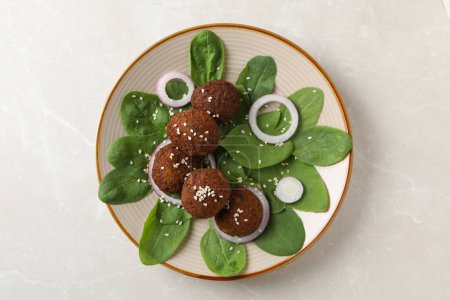 Photo for Vegetarian food concept - falafel, tasty falafel balls - Royalty Free Image