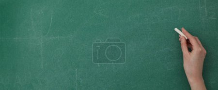 Photo for Concept of school and education with blackboard - Royalty Free Image