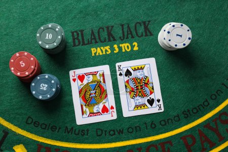 Concepto de juego, Juego de póquer, accesorios para póquer
