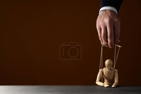 Photo for Concept of control and dictatorship, management concept - Royalty Free Image