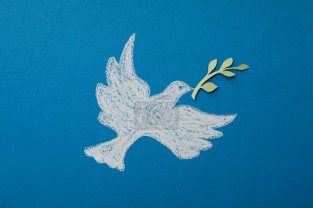 Día internacional de la paz o día mundial de la paz, símbolo de la paz - paloma
