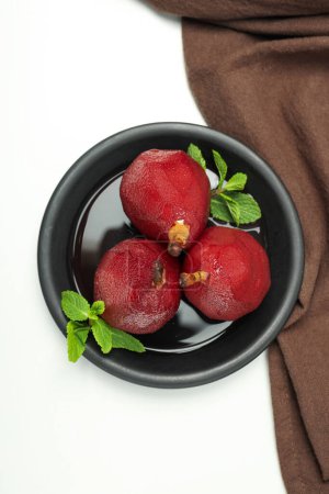 Photo for Tasty and delicious food concept - pear in wine - Royalty Free Image