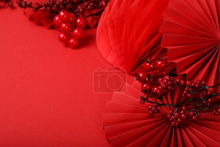Concepto de feliz año nuevo chino, espacio para el texto