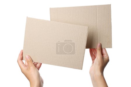 Téléchargez les photos : PNG, Carton, concept de recyclage, isolé sur fond blanc - en image libre de droit