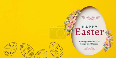 Pâques, concept de Pâques heureuse, conception de Pâques heureuse