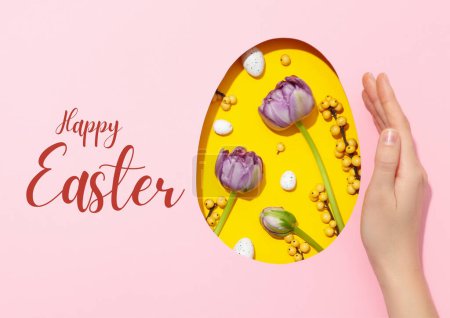 Ostern, Konzept von Frohe Ostern, Frohe Ostern Design