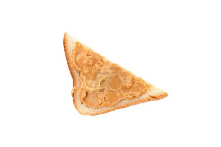 PNG, Erdnuss auf einem Sandwich, isoliert auf weißem Hintergrund.
